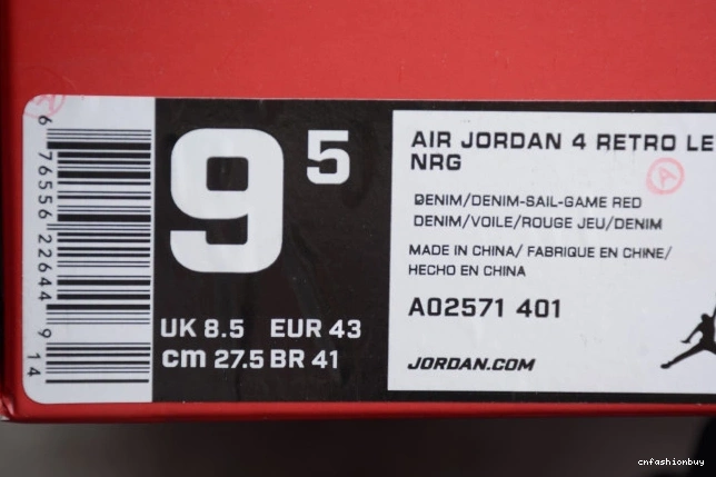 x Denim 4 Air Jordan AO2571-401 Nike Levi's 0720